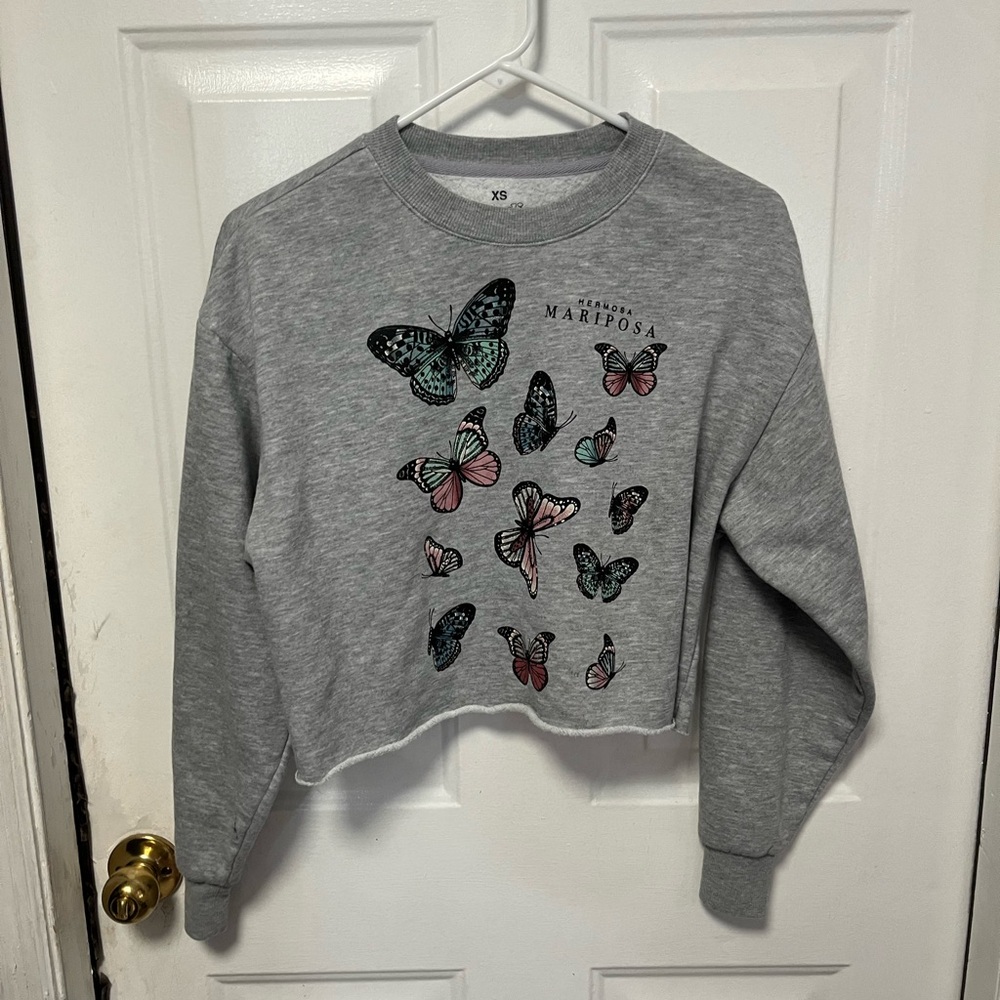 Goodie Two Sleeves Gray Sweatshirt XS